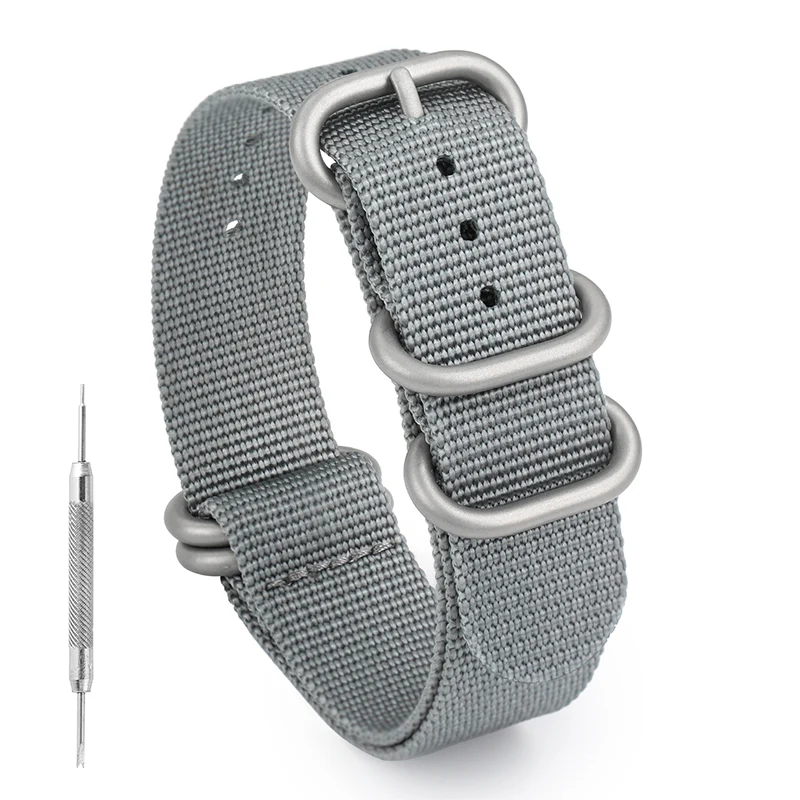 Thick Premium Woven Nylon Military Watch Zulu Strap - Image 6