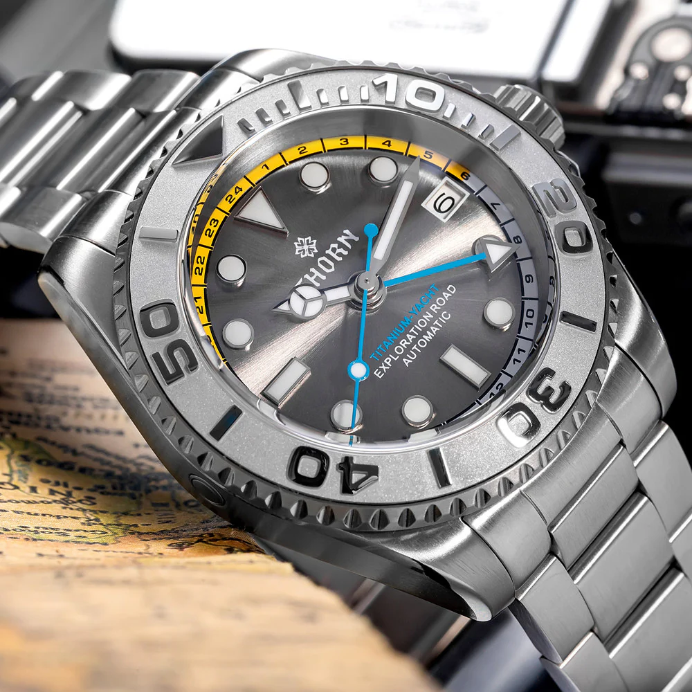 THORN Titanium Helium Valve NH34 GMT Watch SHY037 - Image 12