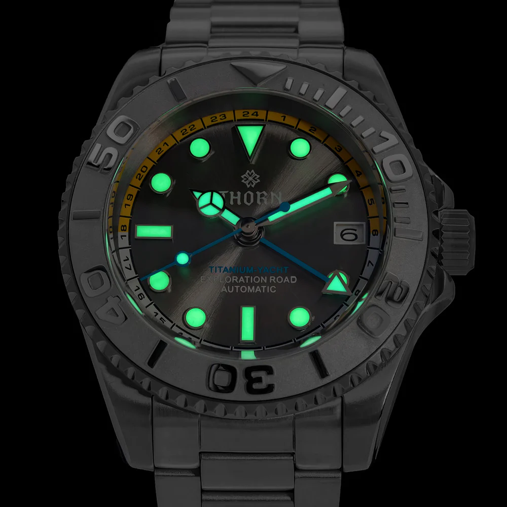 THORN Titanium Helium Valve NH34 GMT Watch SHY037 - Image 17