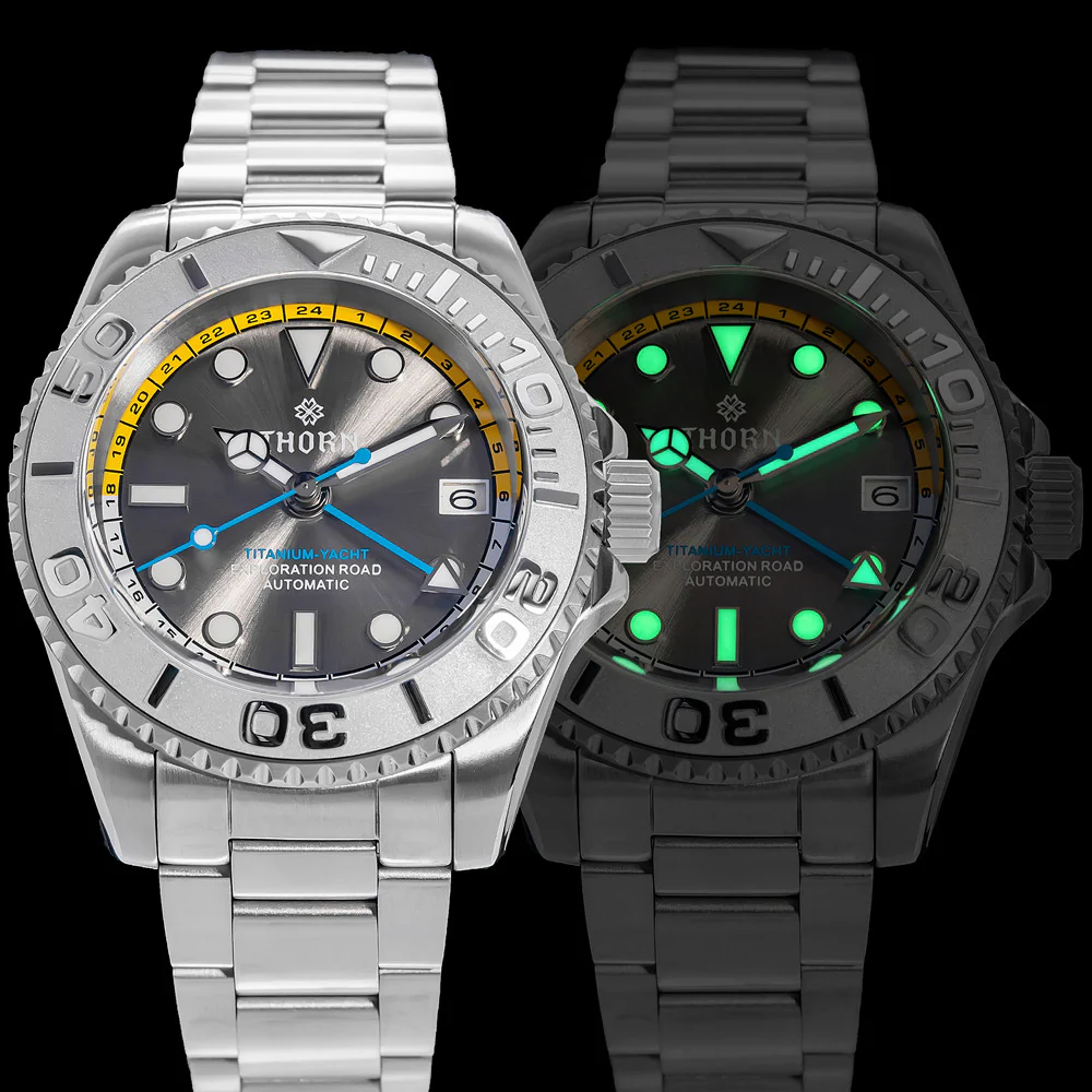 THORN Titanium Helium Valve NH34 GMT Watch SHY037 - Image 37