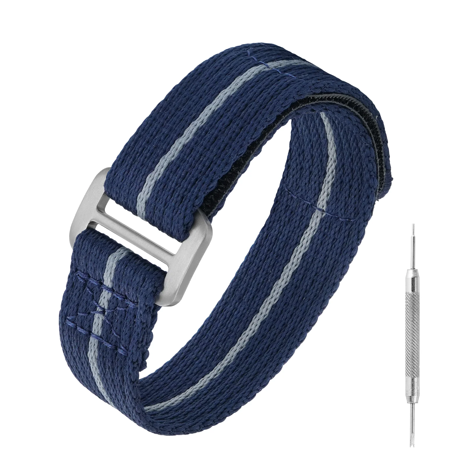 Titanium Buckle Soft Nylon Magic Strap 20mm/22mm - Image 13